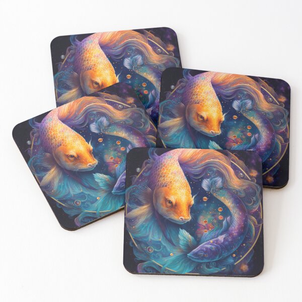 Item preview, Cosmic Pisces V2: A Zodiac Portrait in a Galaxy of Colors designed and sold by TheNightLife.