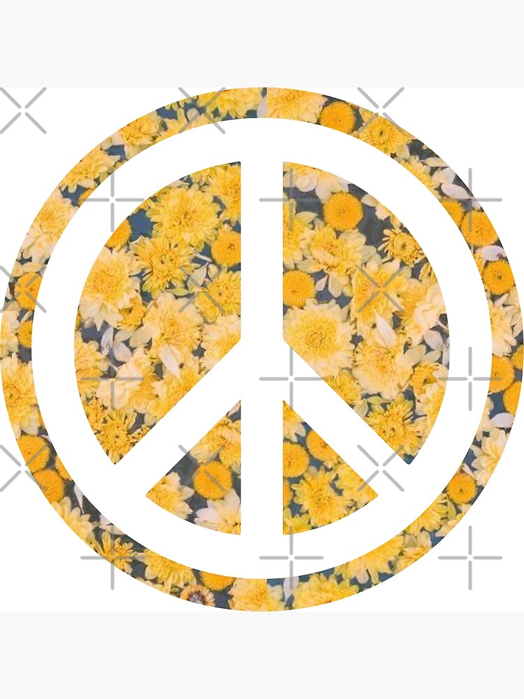 "Sunflower Peace Sign" Poster by aterkaderk | Redbubble