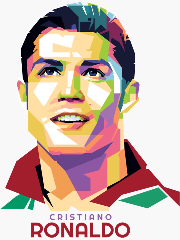 cristiano ronaldo siuuu  Sticker for Sale by masahiko212