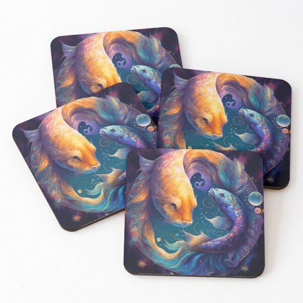 Item preview, Cosmic Pisces V3: A Zodiac Portrait in a Galaxy of Colors designed and sold by TheNightLife.