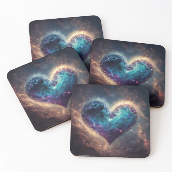 Item preview, The Heart Nebula in Teal Violet and Gold designed and sold by KLOIK.