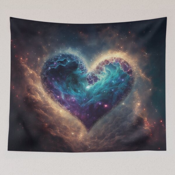 Item preview, The Heart Nebula in Teal Violet and Gold designed and sold by KLOIK.