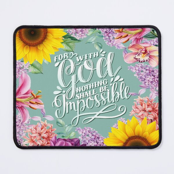 Item preview, For With God Nothing Shall Be Impossible , luke 1:37 designed and sold by josephfanous.