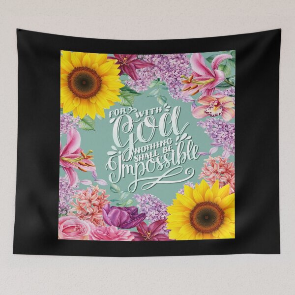 Item preview, For With God Nothing Shall Be Impossible , luke 1:37  designed and sold by josephfanous.