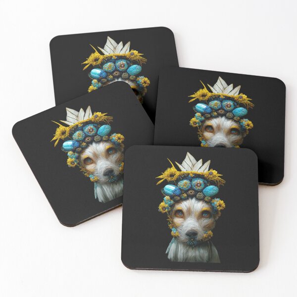 Item preview, Portrait of an elegant dog in a fashionable hat designed and sold by GorinART.