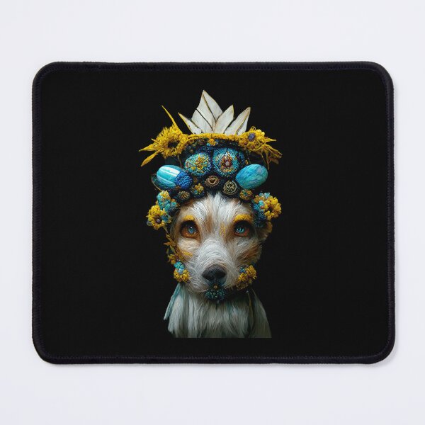Item preview, Portrait of an elegant dog in a fashionable hat designed and sold by GorinART.