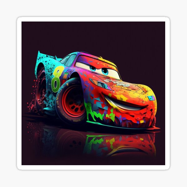 Lightning McQueen - Colorful Paint 