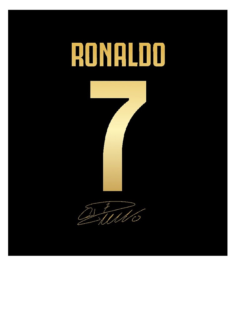 CR7 Camiseta Niños Ronaldo Fútbol Regalo Niños Estampado dorado