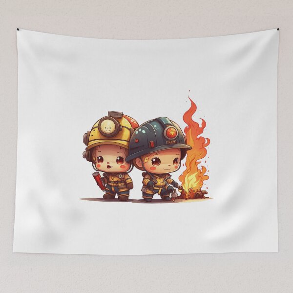 Item preview, Brave Little Firefighters designed and sold by TheChibiStore.