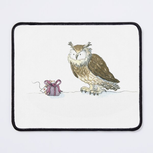 Item preview, Owl with a gift designed and sold by vmillustration.