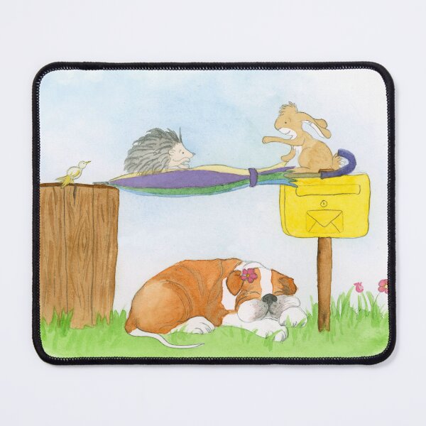 Item preview, Rabbit and hedgehog on the way designed and sold by vmillustration.