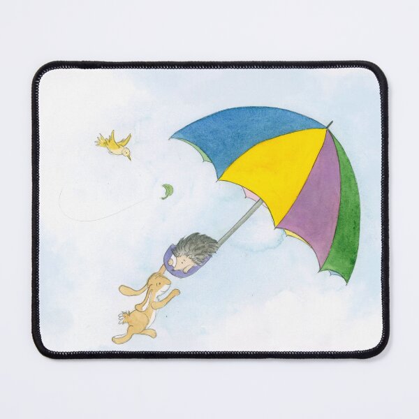 Item preview, Rabbit and hedgehog flying designed and sold by vmillustration.
