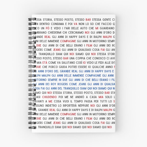 Item preview, Max Pezzali & 883 Song Lyrics: 'Gli Anni' Nostalgia designed and sold by EM DESIGN STUDIO.