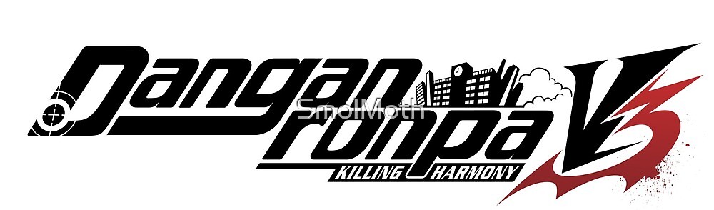 "Danganronpa V3 Killing Harmony: English Logo (New Danganronpa V3)" by