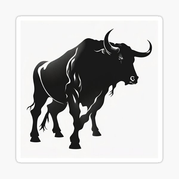 The proud bull Sticker