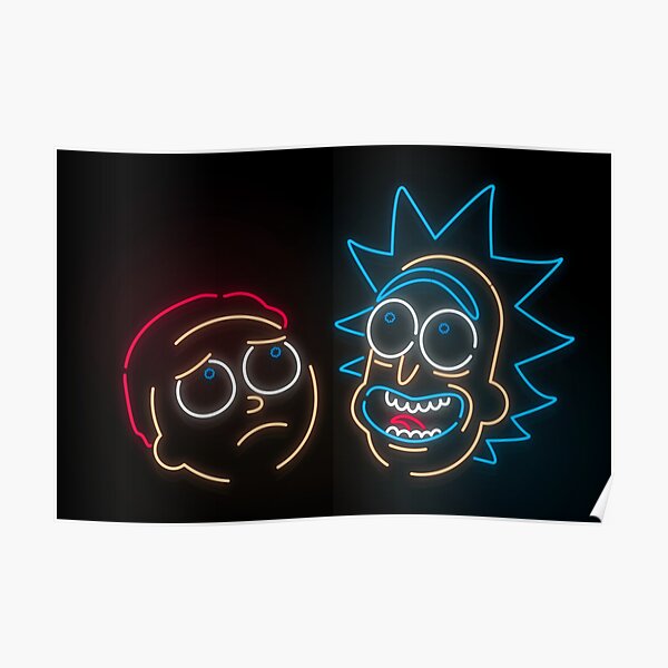 We're Neon Morty Poster