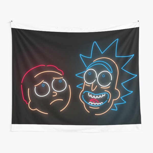 We're Neon Morty Tapestry