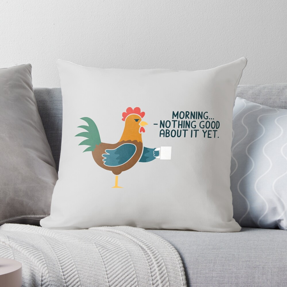 Wash Your Butt Throw Pillow by Teo Zirinis