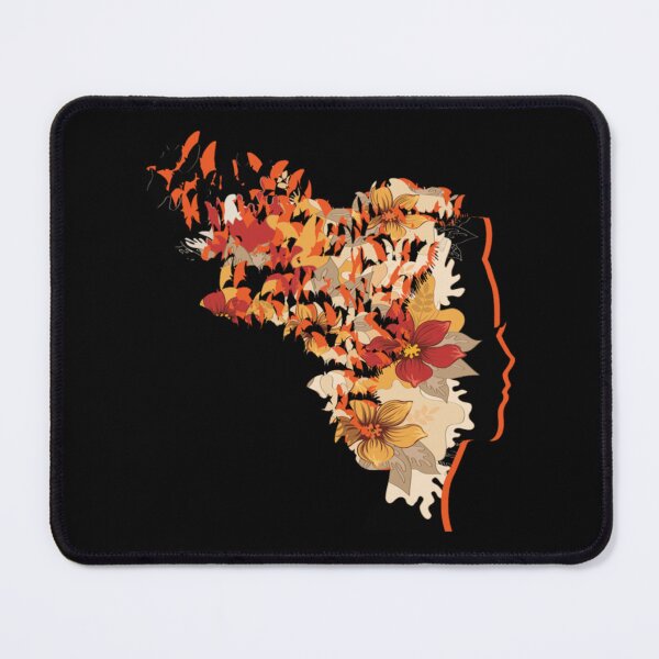 Item preview, Women head butterfly and flower designed and sold by sugimoto2233.