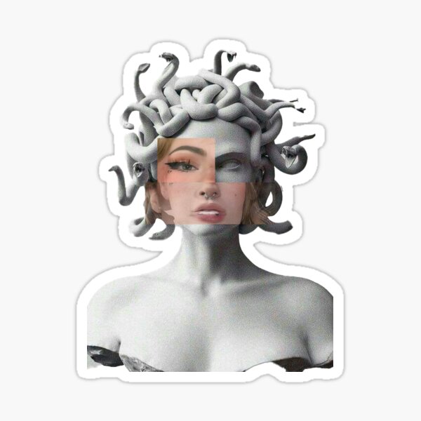 Vista previa del artículo con la obra «Acanthemblemaria medusa (Negra)», diseñado y vendido por Zheap14.