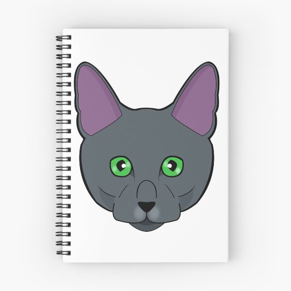 Item preview, Russian blue cat face designed and sold by MaxFilms.