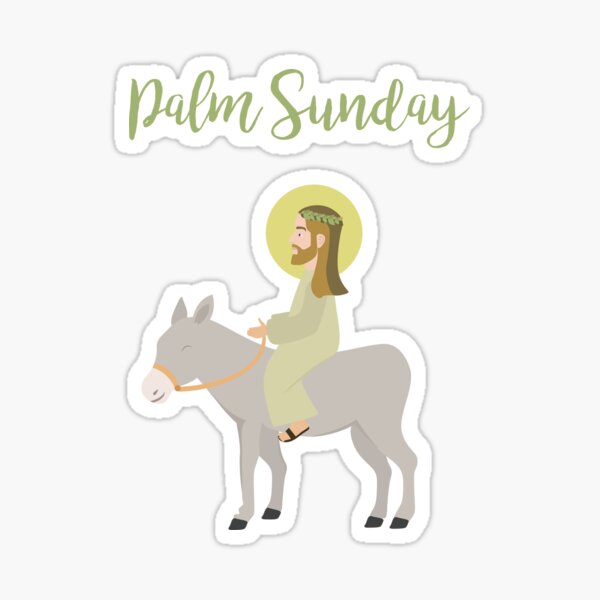 Item preview, Jesus Riding Donkey Palm Sunday designed and sold by thewishdesigns.