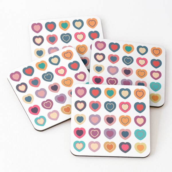 Item preview, Colorful Hearts Valentines Pattern designed and sold by KOTOdesign.