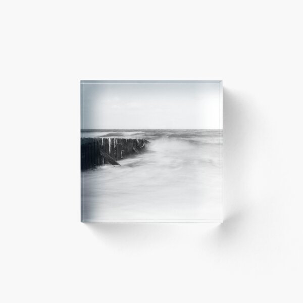 Item preview, Long exposure sea crashing into a wave breaker designed and sold by SmarTee77.
