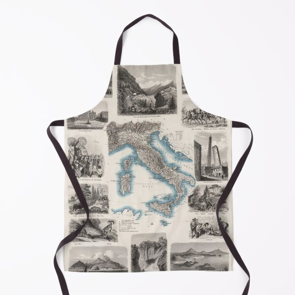 Item preview, Map of Italy, 1863 by Brockhaus designed and sold by nextstepdesigns.