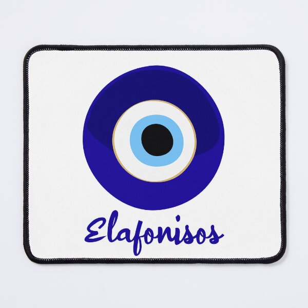 Item preview, ELAFONISOS - GREECE, EVIL EYE, Mati blue white. designed and sold by angelisart.