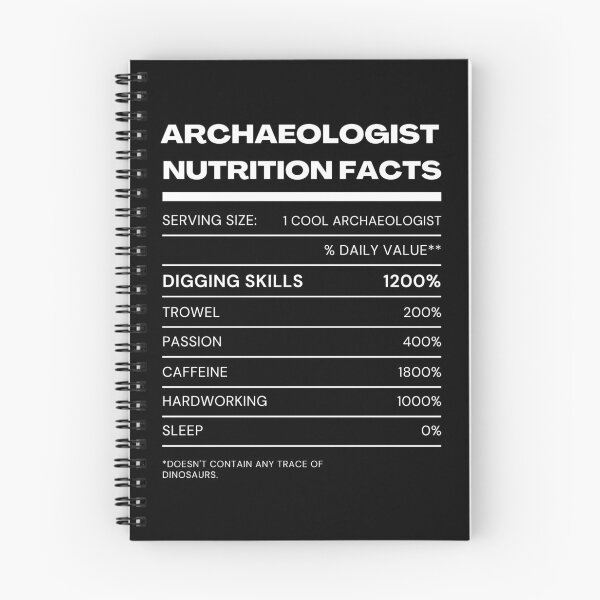 Item preview, Archaeologist Nutrition Facts designed and sold by SpaceArt1.