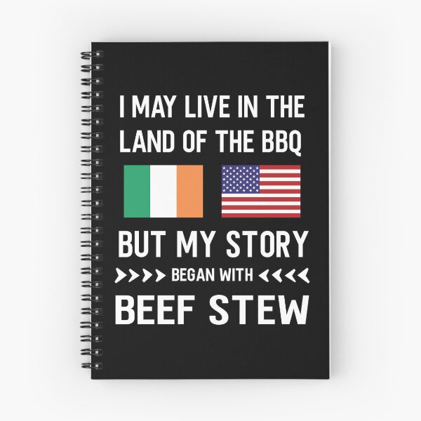 Item preview, I may live in the land of bbq my story is Irish designed and sold by Curious-Arts.