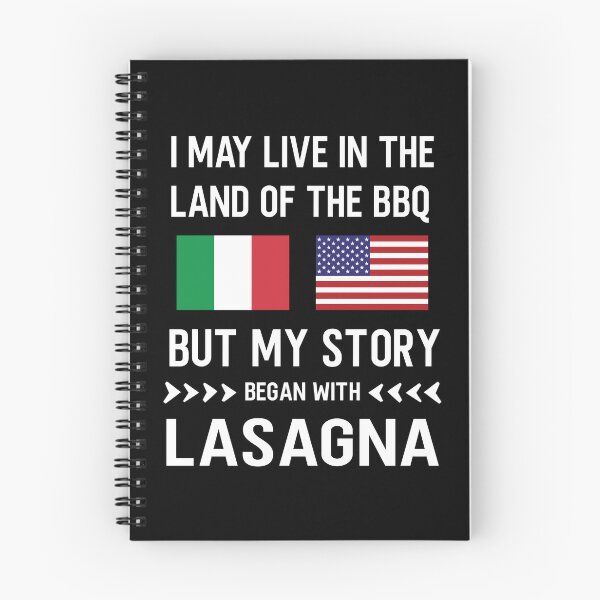 Item preview, I may live in the land of bbq my story is Italian designed and sold by Curious-Arts.
