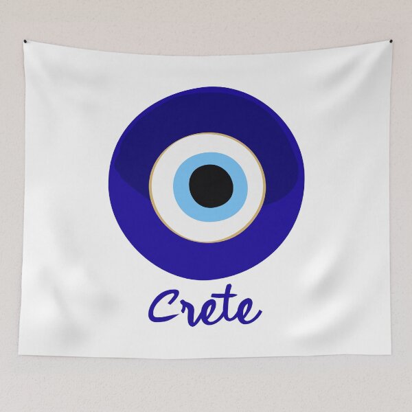 Item preview, CRETE - GREECE, EVIL EYE, Mati blue white. designed and sold by angelisart.