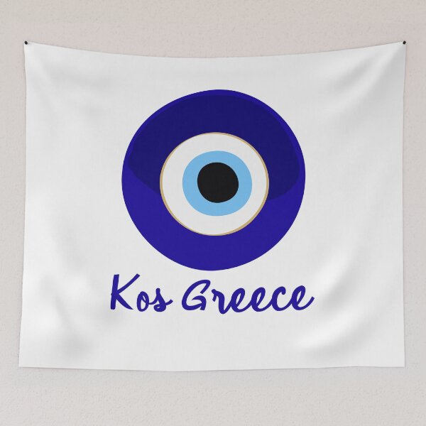 Item preview, KOS ISLAND - GREECE, EVIL EYE, Mati blue white. designed and sold by angelisart.