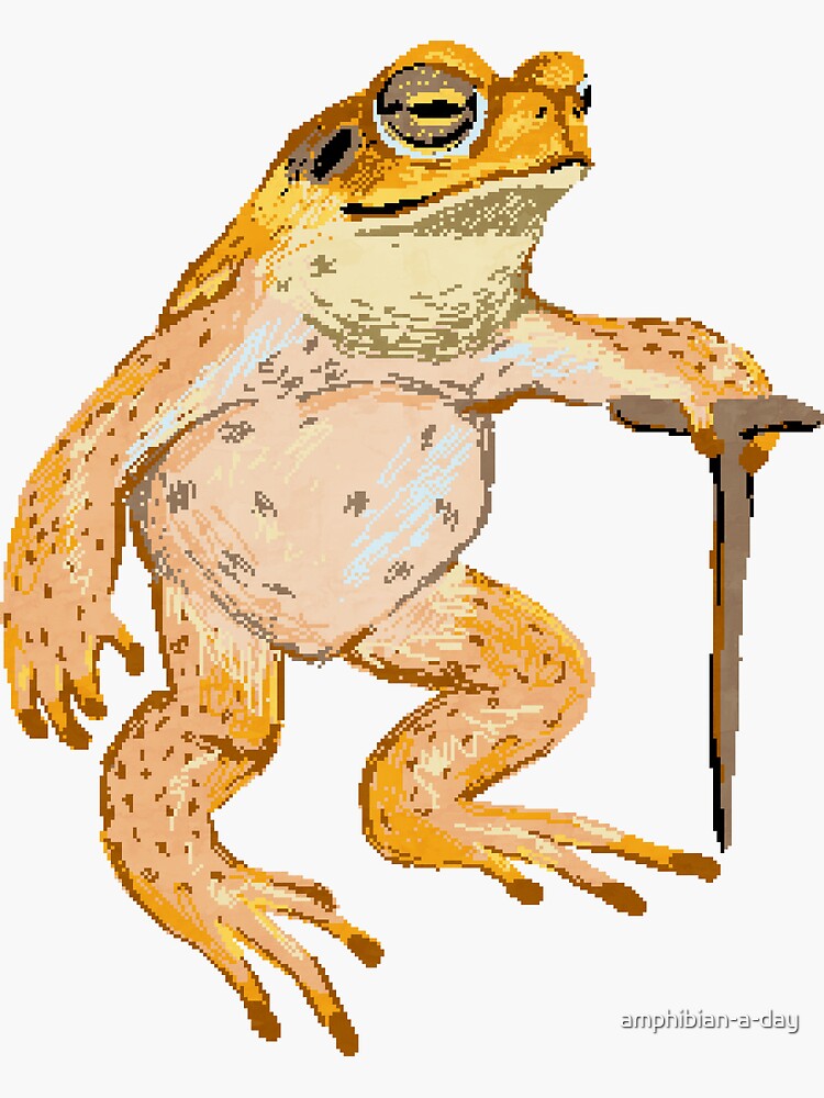 "cane toad" Sticker for Sale by amphibianaday Redbubble