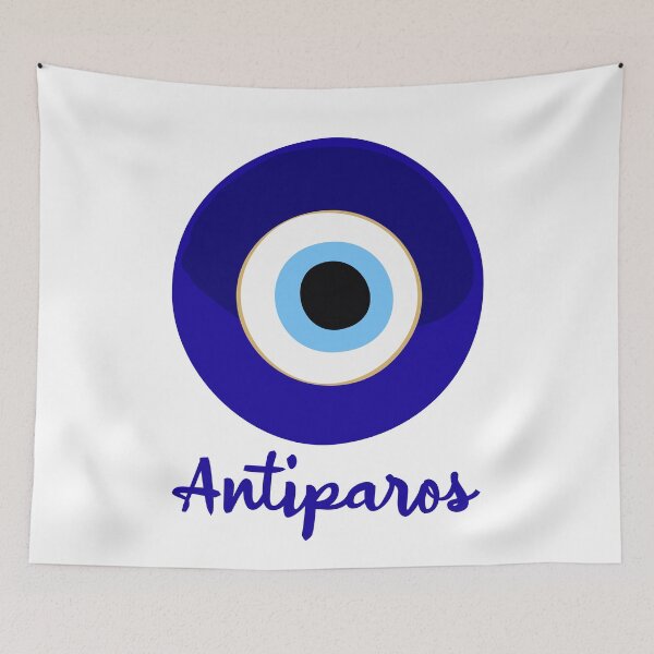 Item preview, ANTIPAROS - GREECE, EVIL EYE, Mati blue white. designed and sold by angelisart.