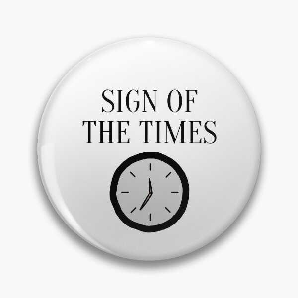Item preview, sign of the times clock print designed and sold by noomiprints.
