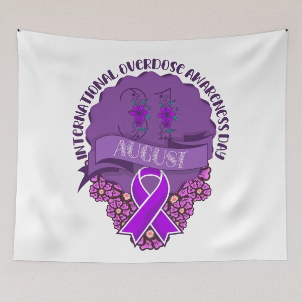 Item preview, INTERNATIONAL OVERDOSE AWARENESS DAY FLORAL DESIGN designed and sold by HomeCoquette.