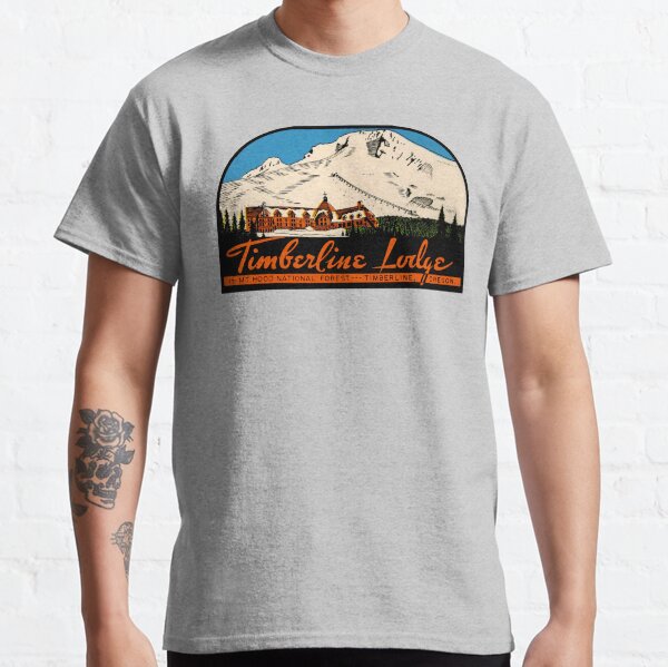 Timberline Lodge Vintage Travel Decal Classic T-Shirt