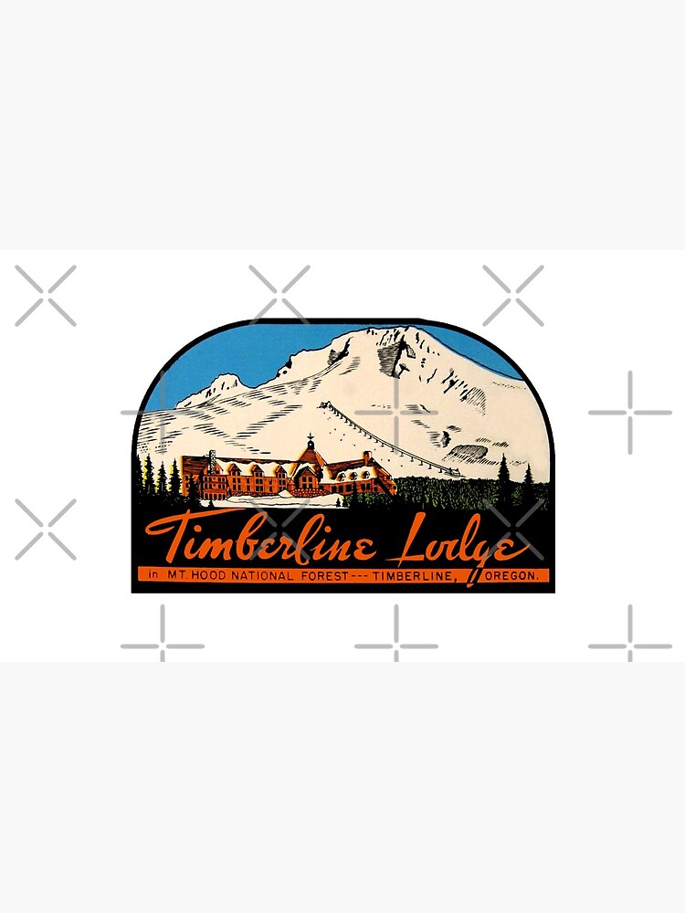 Timberline Lodge Vintage Travel Decal by hilda74