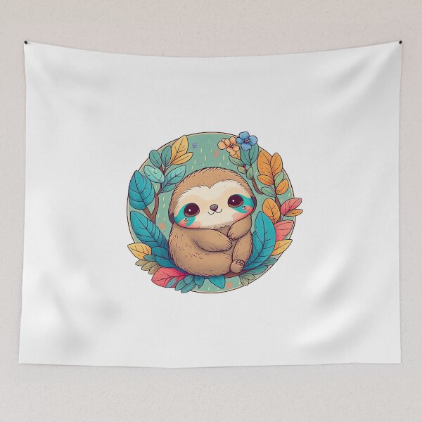 Item preview, Slothfully in Love, a Laid Back Life and Times of a Sloth designed and sold by ultra-cute.