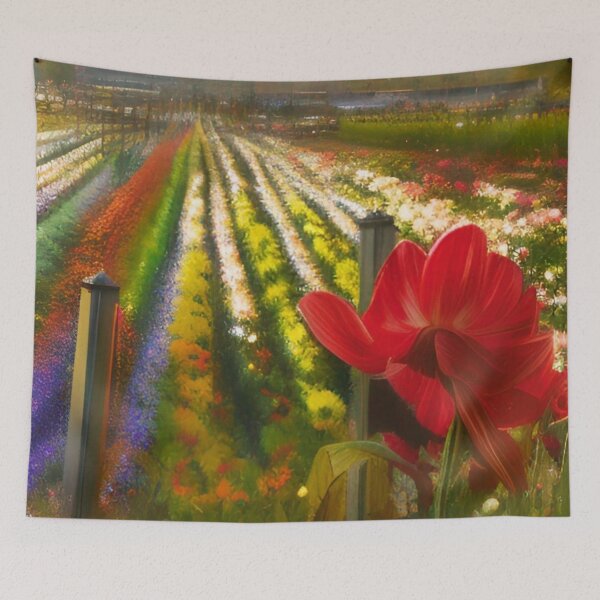 Item preview, Carlsbad Flower Fields Painting designed and sold by Places On Earth.