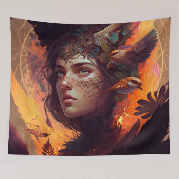 Item preview, Beautiful girl sunset art  designed and sold by SuperSoulArts.