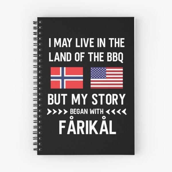 Item preview, I live in the land of bbq my story is Norwegian designed and sold by Curious-Arts.