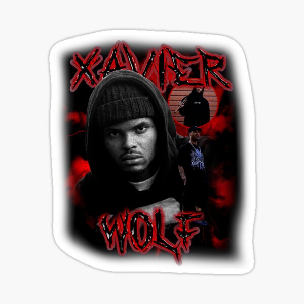 "Xavier Wulf Rap" Sticker for Sale by LiorArts Redbubble