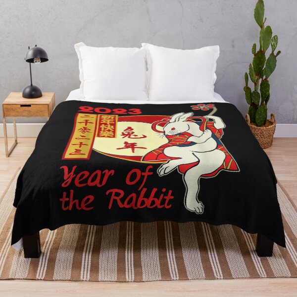 Item preview, 2023 Chinese Rabbit Happy New Year Red Chinese Stamp Graphic T-Shirt designed and sold by Knight-Saverin.