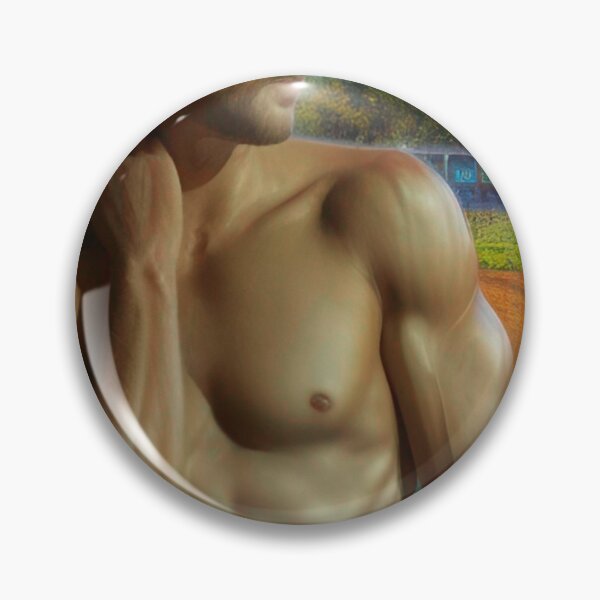 Item preview, Muscular Man in Carlsbad Flower Fields  designed and sold by Places On Earth.