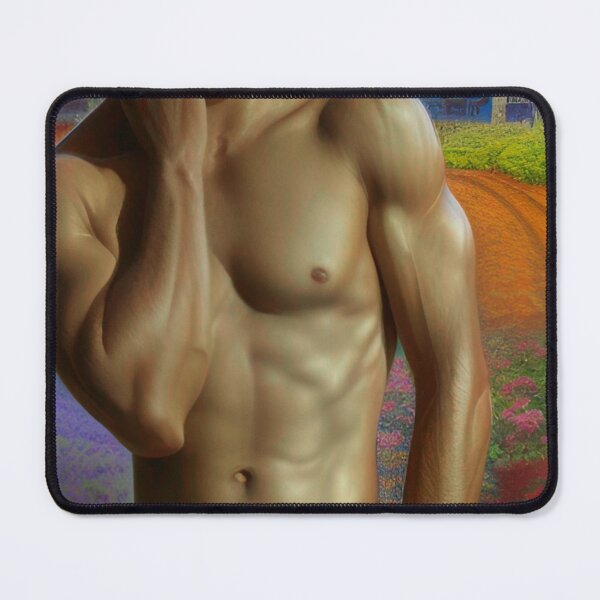 Item preview, Muscular Man in Carlsbad Flower Fields designed and sold by Places On Earth.