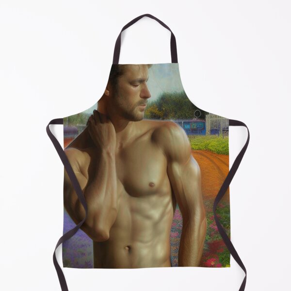 Item preview, Muscular Man in Carlsbad Flower Fields  designed and sold by Places On Earth.